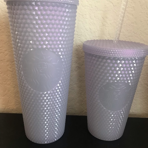 2021 Starbucks Limited Edition bling Studded ice white Venti grande tumbler set - Picture 2 of 4